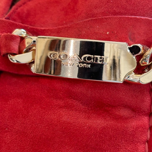 COACH KIMMIE Tomato Red Suede LOAFER SHOES 9.5M - Picture 14 of 14